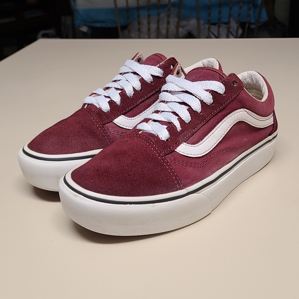 Vans Old Skool chunky platform casual low top skateboard sneakers size 7